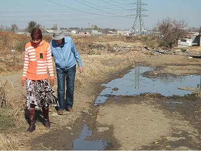 Travelling over rough terrain didn't deter Paddy